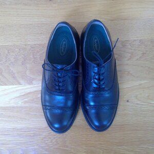 Men's Black Leather Dress Shoes – Rockport 8M (Made in USA)